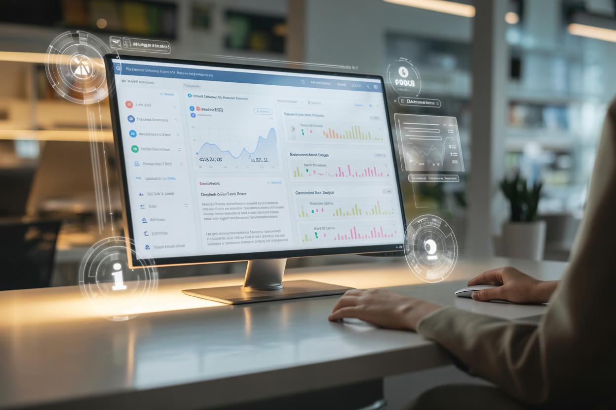 Gráfico mostrando tendências de SEO e inteligência artificial em 2024