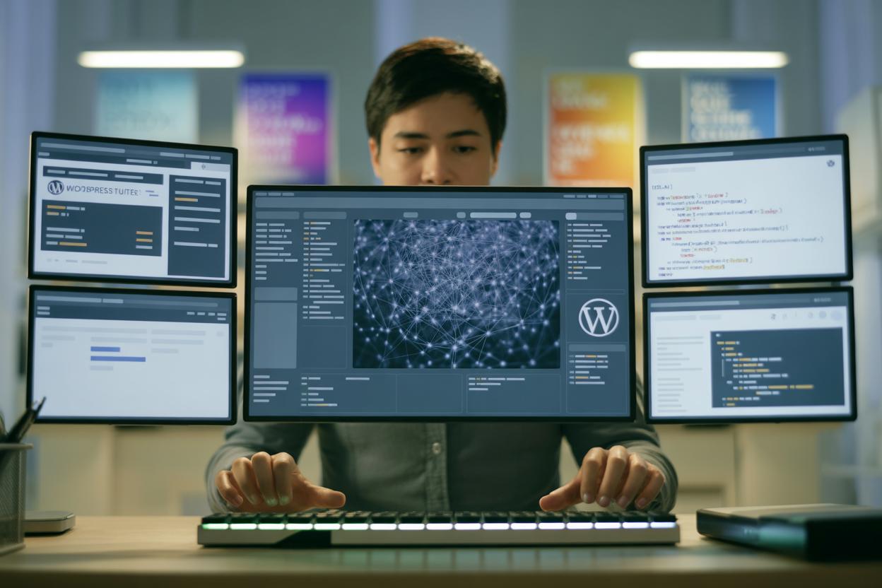 Interface do WordPress com novas funcionalidades de inteligência artificial