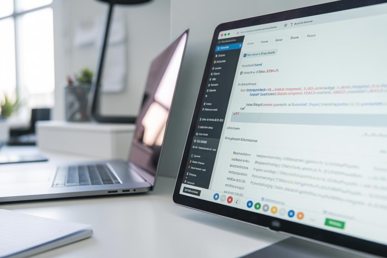 Plugin de performance do WordPress em execução no painel administrativo