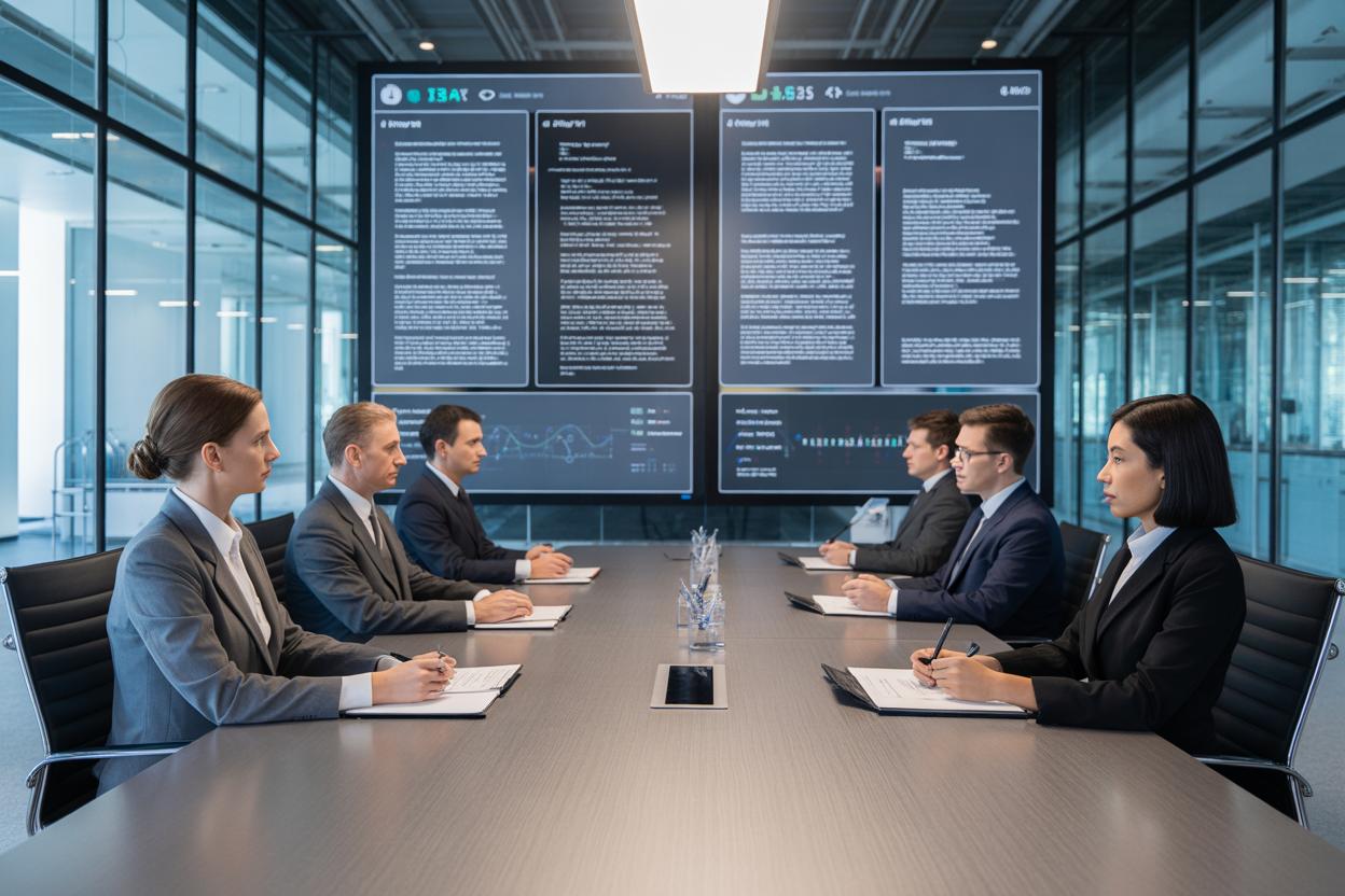 Sistemas de inteligência artificial analisando conteúdo digital