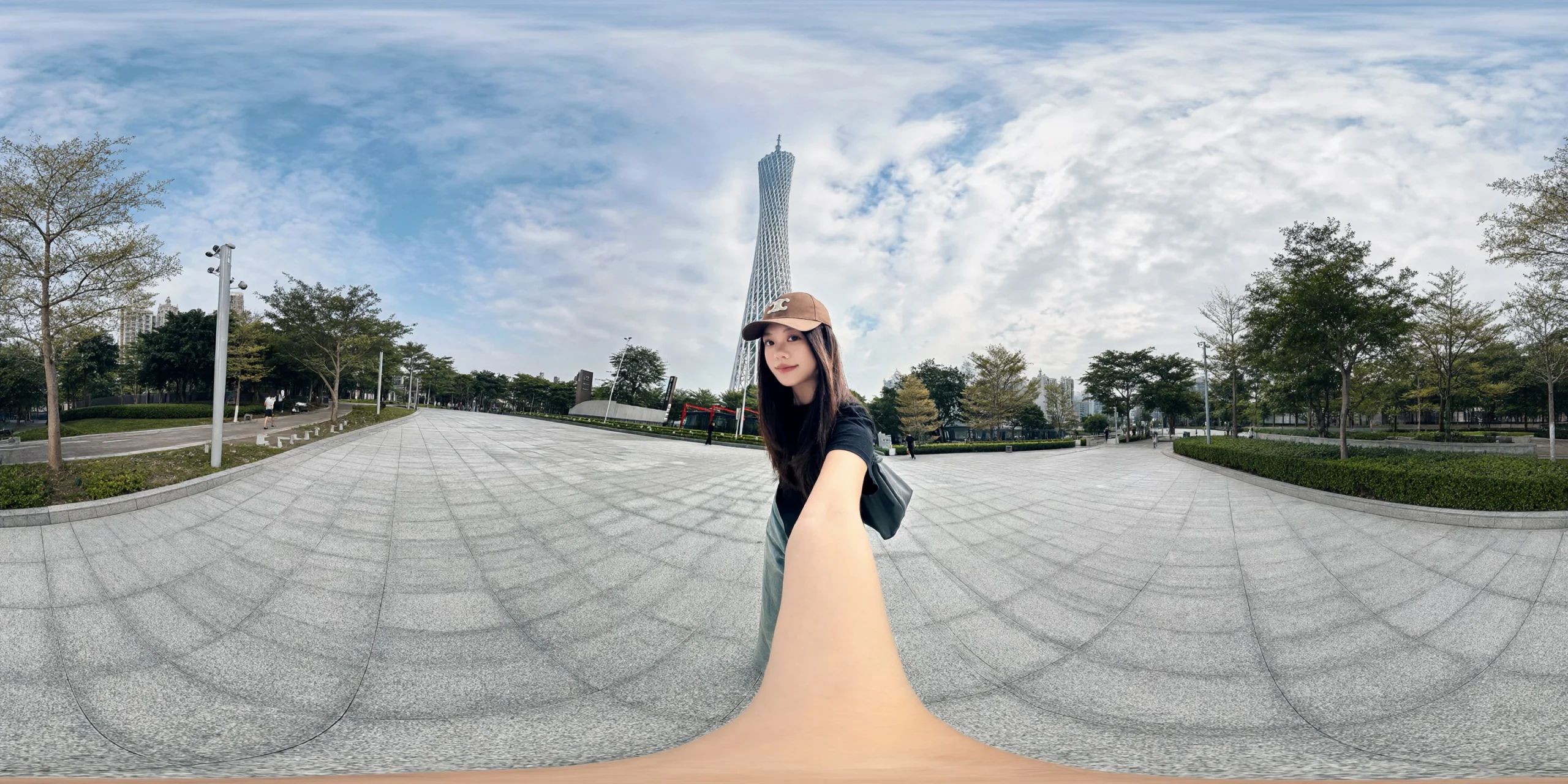 Panorama gerado de selfie